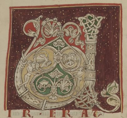 Lettrine U décorée [MS 7 feuillet 3, recto