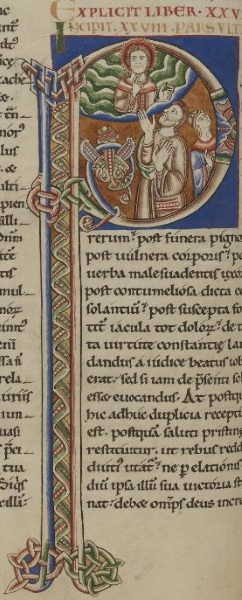 Lettrine P historiée [MS 9 feuillet 55, verso
