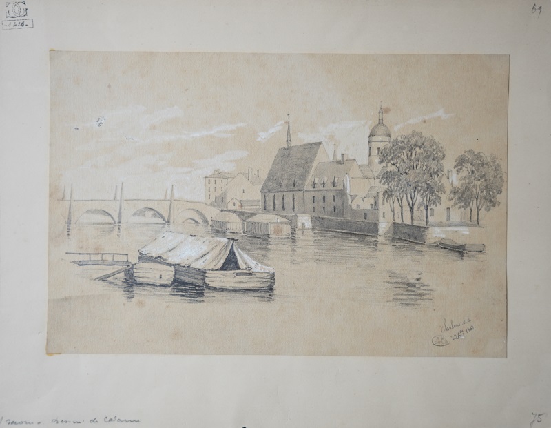La Saône / Calame. - 1843. - [EST 522