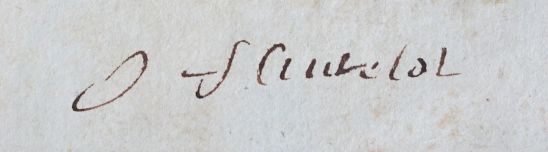 Ex-libris manuscrit de Fleutelot